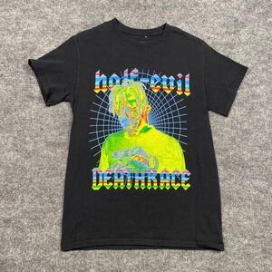 Half Evil Juice WRLD Death Race For Love Black Graphic T-Shirt Mens Small